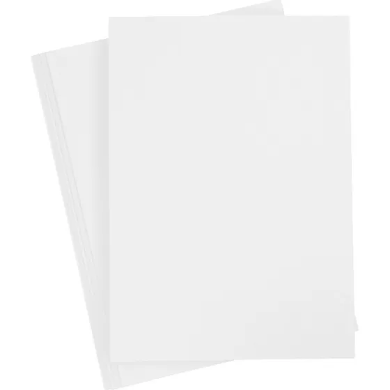 Karton A4 180 g hvid, 20 ark (210x297 mm)