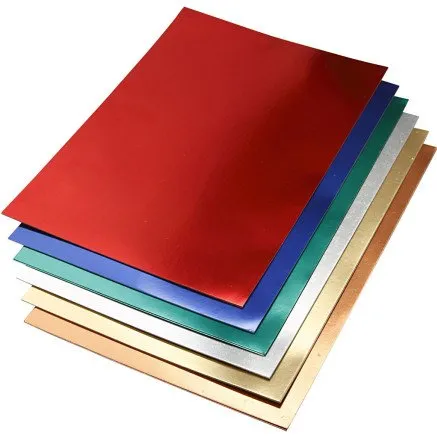 Metalkarton A2 280 g  30 ark, assorterede metalfarver
