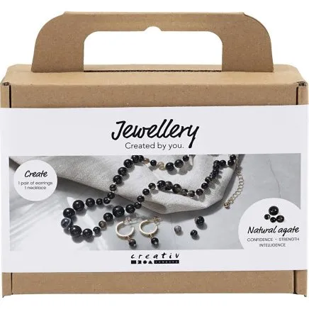 Creative Company Mini Smykkest  Halskde & reringe, Sort/Hvid