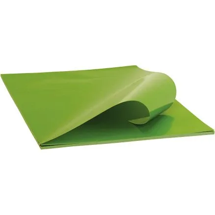 Ukendt mrke Glanspapir 32x48 cm 80 g  Lys grn, 25 ark