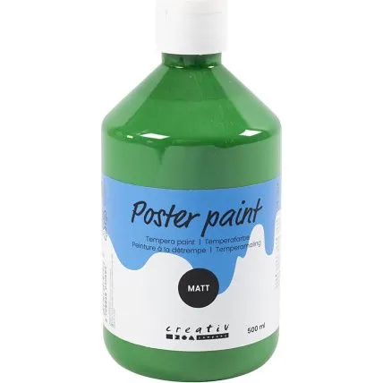 Temperamaling mat, mrkegrn 500 ml