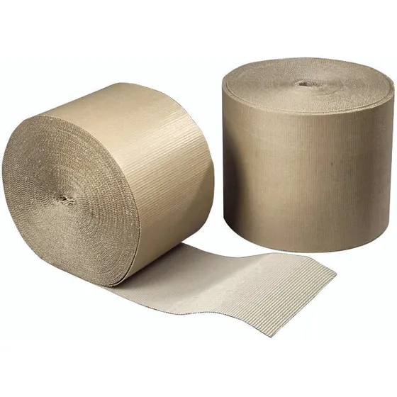 Bølgepap brun 20 cm x 70 m