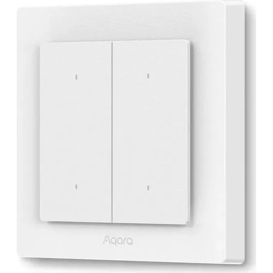 Aqara Light Switch H2 EU - 4 knapper, 2 kanaler, hvid/dark grey