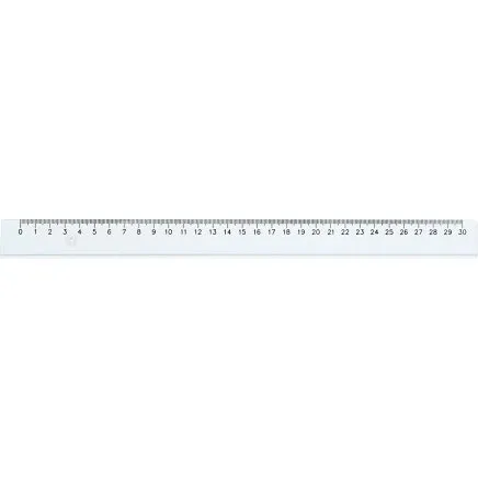 Lineal 30 cm, plast  1 stk