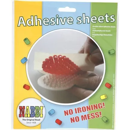 Nabbi selvklbende ark 15x15 cm klar 8 ark