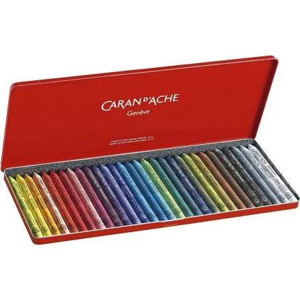 Caran d'Ache Neocolor I 30 stk vandfaste farvekridt 8 mm