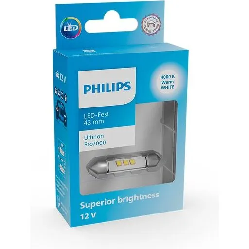 Philips Ultinon Pro7000 43 mm LED-pære 4000K (1 stk.)