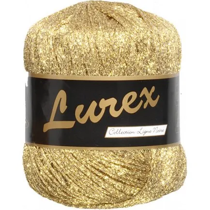 Lammy Lurex Garn 25 g  Guld (anbef. nl 3,5 mm)
