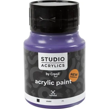 Creall Studio Akrylmaling, dækkende, violet 500 ml