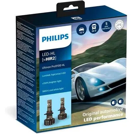 Philips Ultinon Pro9100 LED HIR2 12/24V - Sæt