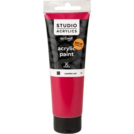 Creall Studio Akrylmaling, dkkende Carmine Rd 120 ml