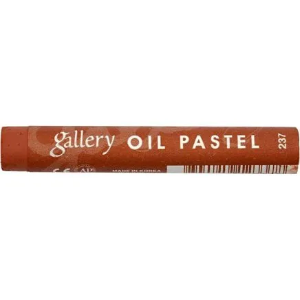 Gallery Oliepastel Premium 6 stk  rdbrun (237), L 7 cm, 11 mm