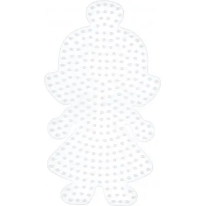 Hama Midi Perleplade Dukke 5 mm, Hvid (308 stifter)