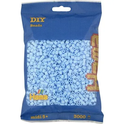Hama Midi Perler Pastel Isbl 3000 stk