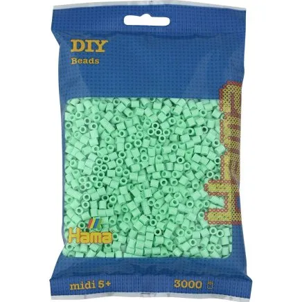 Hama Midi Perler Pastel Mint 3000 stk (5 mm)