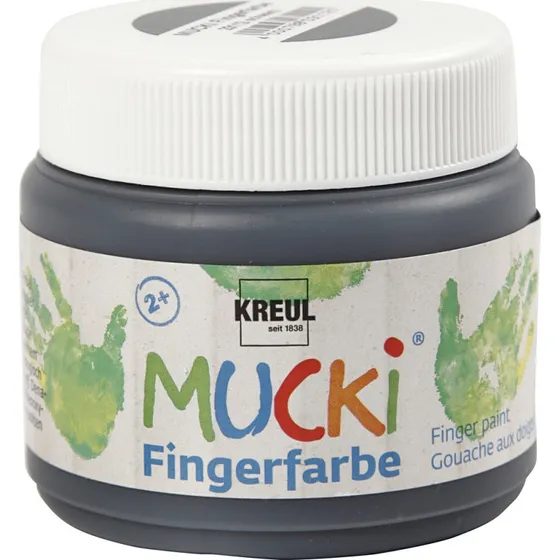 Mucki Fingermaling, sort 150 ml