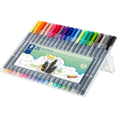 Staedtler triplus Fineliner 20 assorterede farver