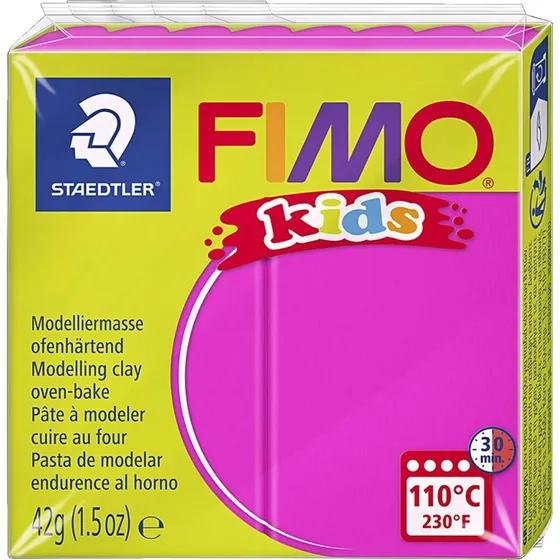 FIMO Kids ovn-hrdende ler 42 g, pink