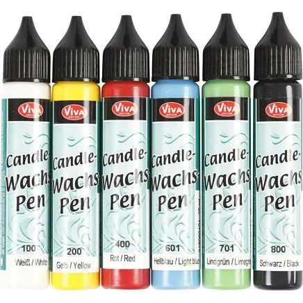 Lysvoks strke farver 6x25 ml