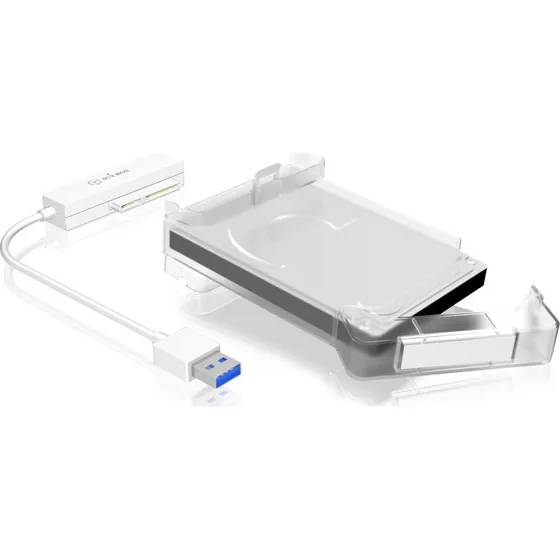 ICY BOX IB-AC703-U3 USB 3.0-adapter til 2,5" HDD/SSD – hvid