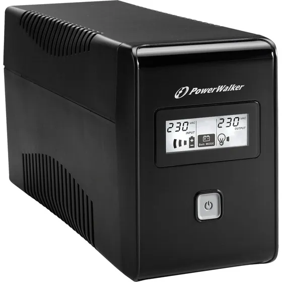 PowerWalker VI LCD 850VA/480W UPS  2x Schuko