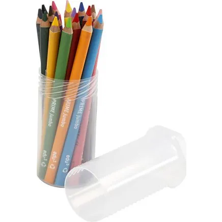 edu Tykke Farveblyanter 10 mm (mine 6,25 mm)  18 stk