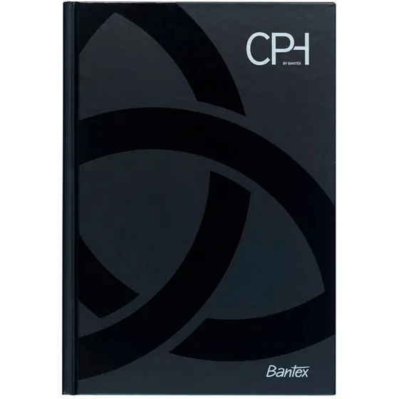 Bantex CPH notesbog A5 linjeret sort, 96 ark