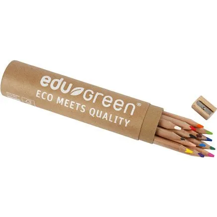 Edugreen Kraftige farveblyanter 5 mm, 12 stk