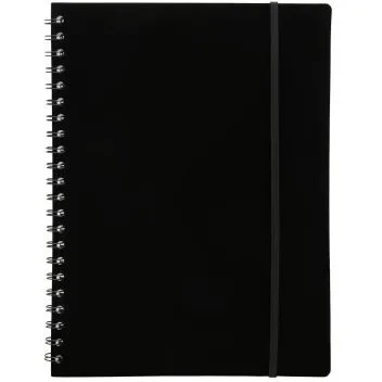 Büngers Notesbog A5, sort – PP-cover med spiral
