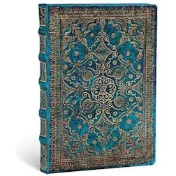 Paperblanks Equinoxe Azure Midi linieret hardcover notesbog (blå/guld)