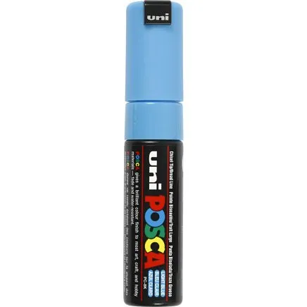 Posca PC-8K tusch 8 mm, lysebl