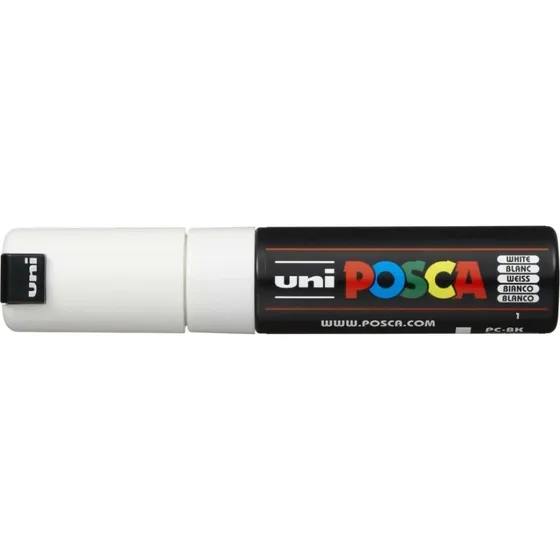 Uni POSCA Paintmarker PC-8K, 8 mm - Hvid