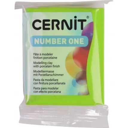 Cernit Modellervoks Unicolor 019 Lysegrn 56 g