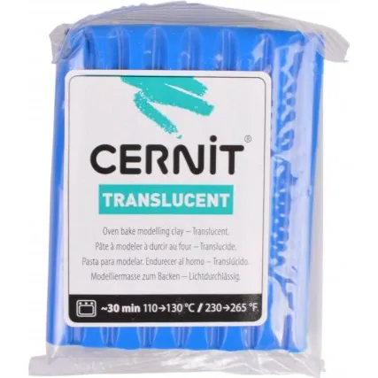 Cernit Modellervoks Translucent 131 Safirbl 56 g