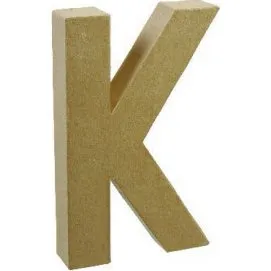 Uden Mærke Papbogstav K 20x11,5 cm - Stort