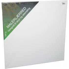 Artino Malerlærred Bomuld Hvid 30x30x1,8 cm
