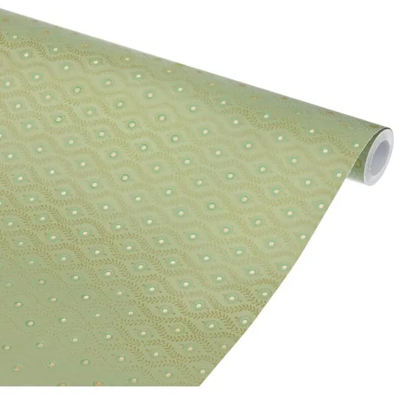 Bungalow Lulu Sage indpakningspapir 10 m x 70 cm