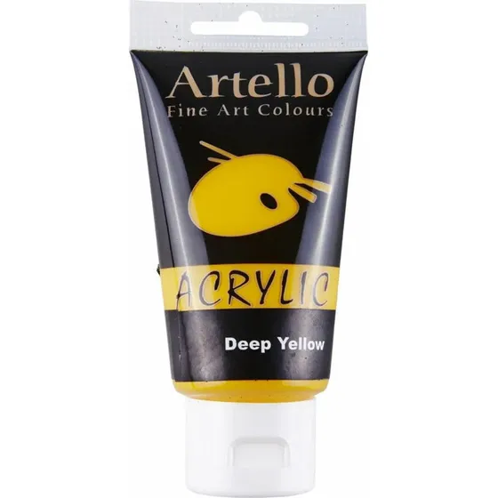 Artello Akrylmaling 75 ml  Gul dyb