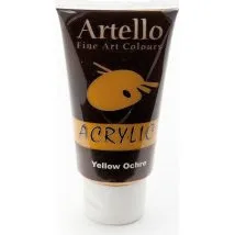 Artello Akrylmaling Gul okker 75 ml