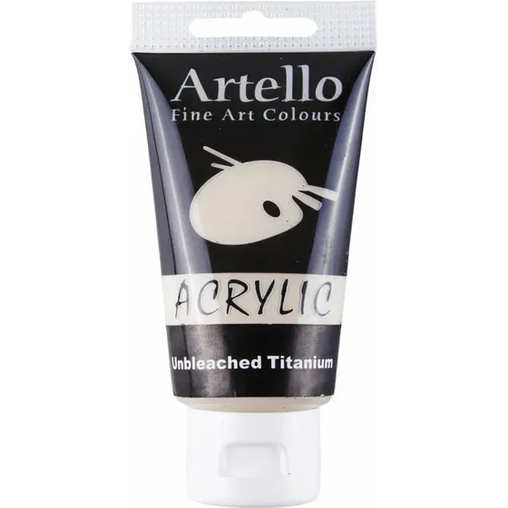 Artello akrylmaling 75 ml  ubleget titanium