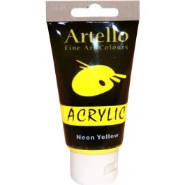 Artello Akrylmaling Neon gul 75 ml