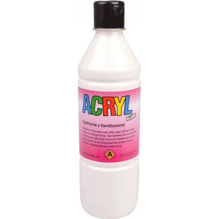 Fantasy Color Akrylmaling Primærhvid 500 ml (Blank)