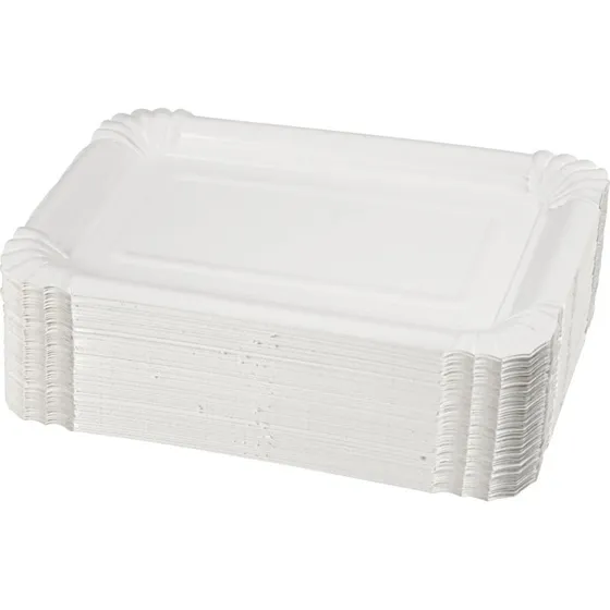 Pølsebakke 20x13 cm, 250 stk. – hvid pap