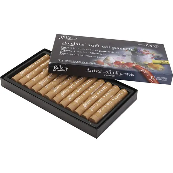 Gallery Artists Soft Oliepastel, Okker - 12 stk