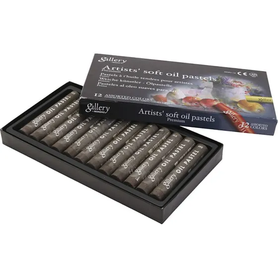 Gallery Artists Soft Oliepastel Burnt Umber 12 stk