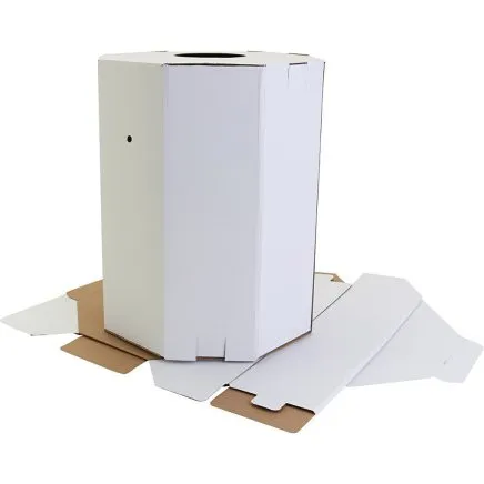 Fastelavnstnde i hvidt pap 39 cm - 2 stk.