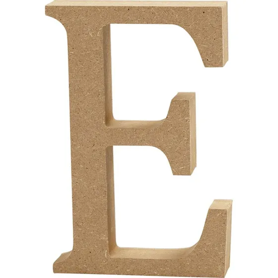 Creativ Company Bogstav E i MDF, 13 cm