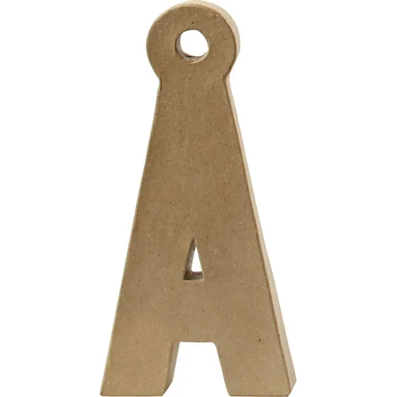 Papmach Bogstav  - Stort, 25 x 12,3 x 2,5 cm