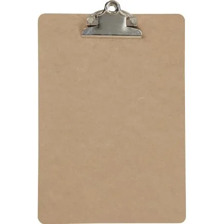 Clipboard A5, 19x27x0,3 cm - sølv
