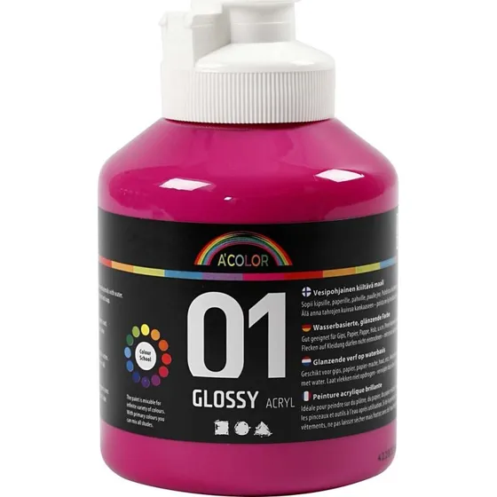 A-color akrylmaling blank – Pink 500 ml